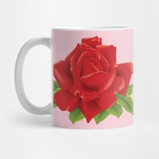 Red Rose Blossom Mug